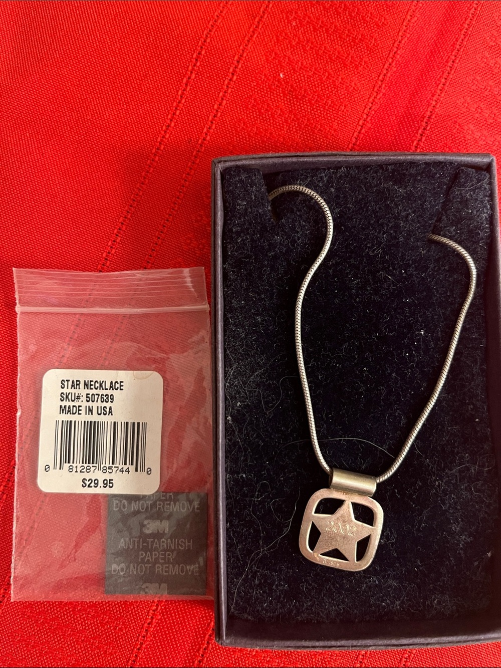 Sterling silver star snake chain necklace 2002 / FORUM